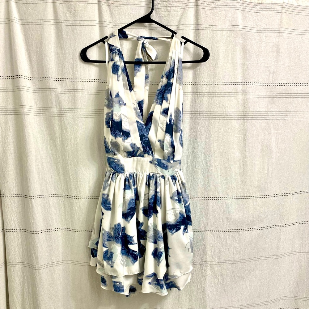 Floral Open Back Dress